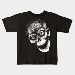 Ghostly Zombie White Kids T-Shirt